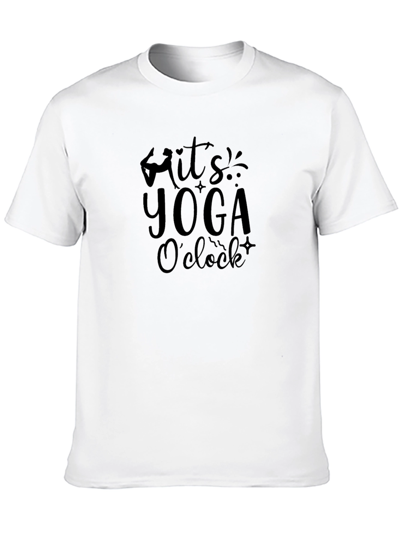 Yoga OClock Black T-Shirt