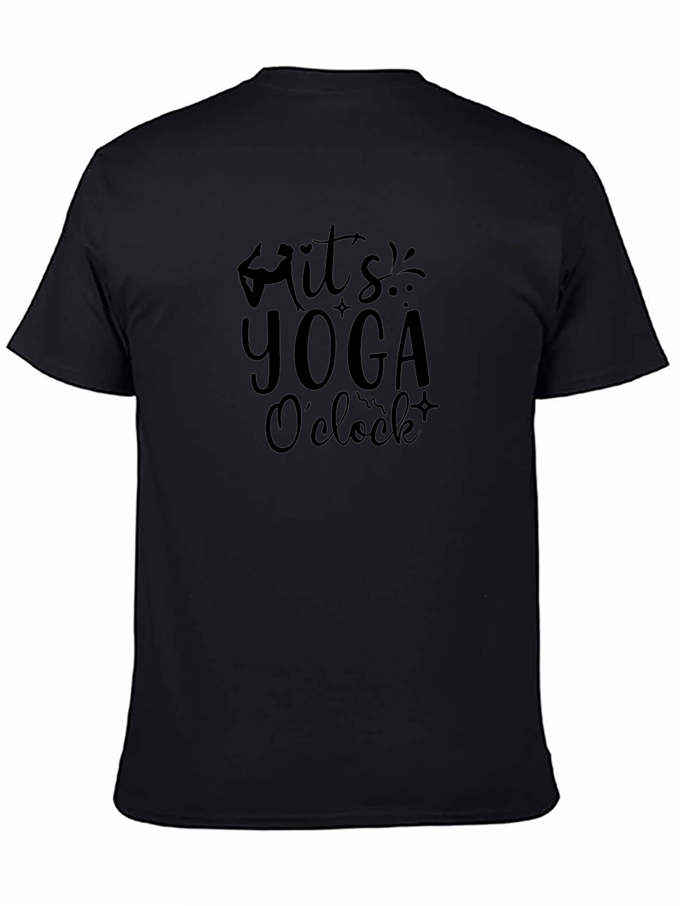 Yoga OClock Black T-Shirt