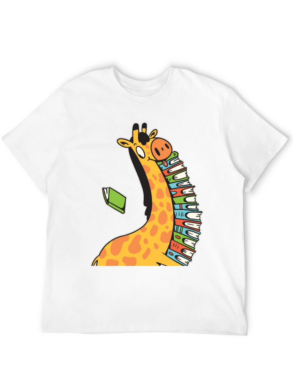 Bookworm Giraffe T-Shirt - Read in Style!