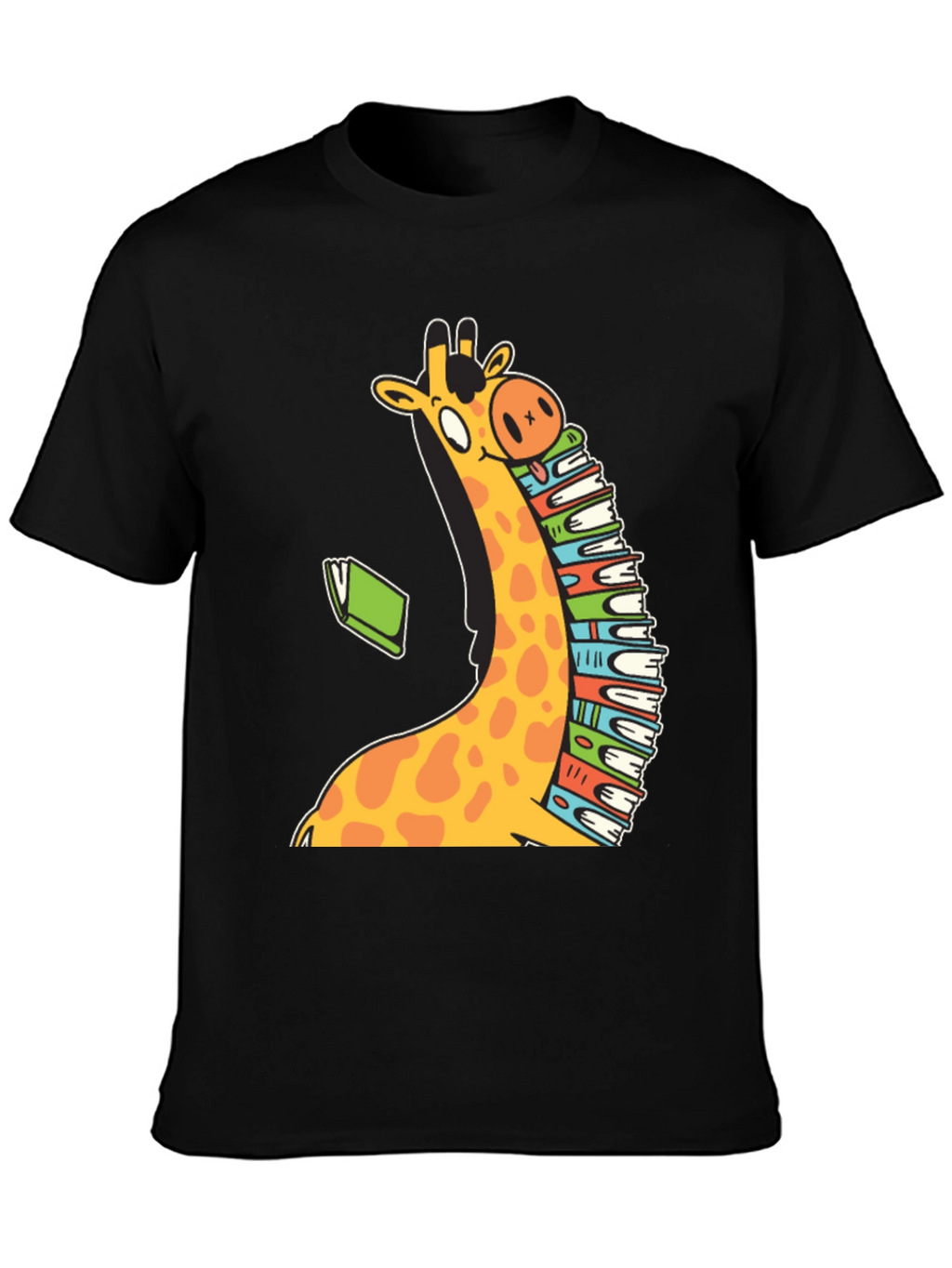 Bookworm Giraffe T-Shirt - Read in Style!