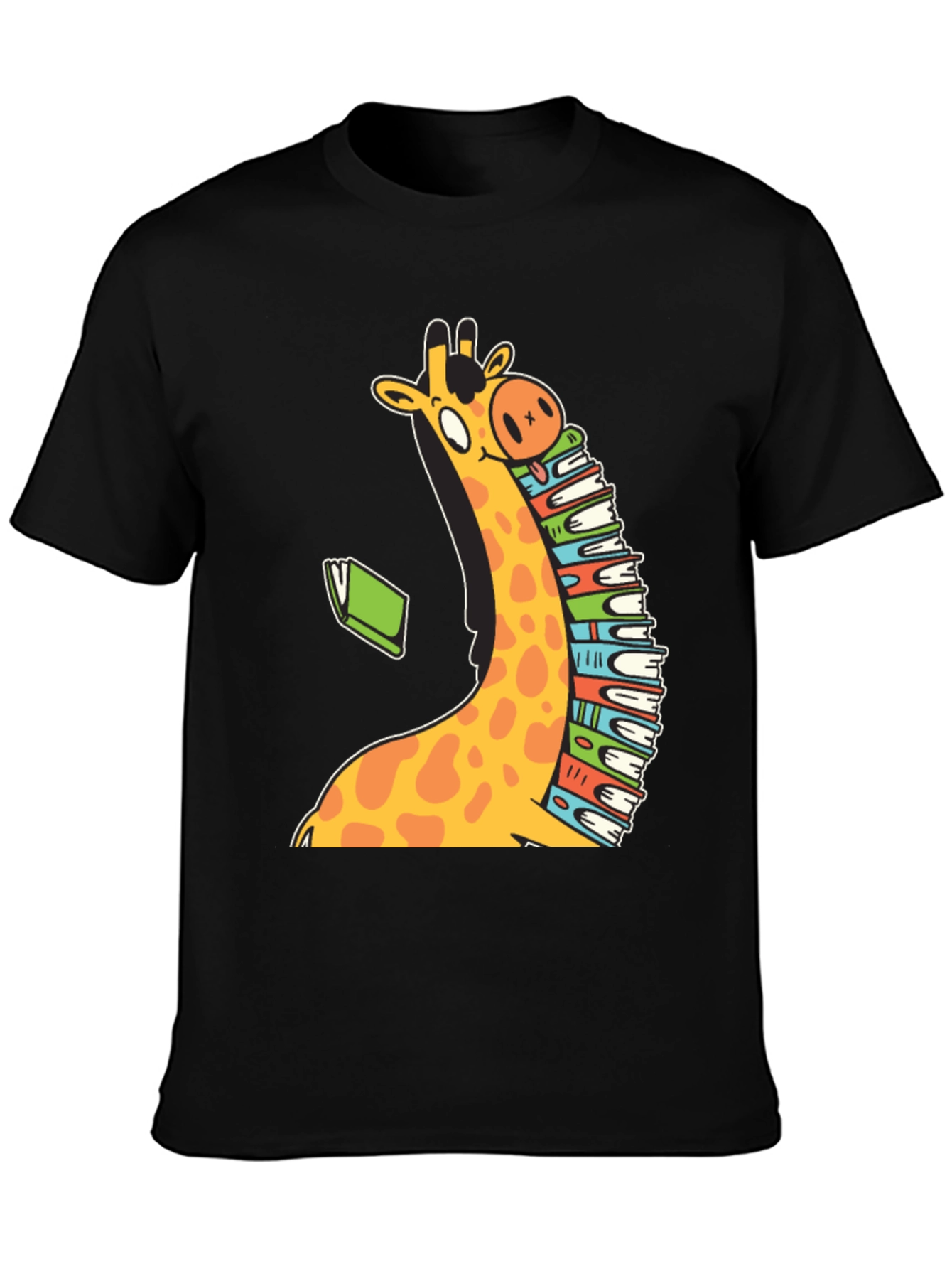 Bookworm Giraffe T-Shirt - Read in Style!