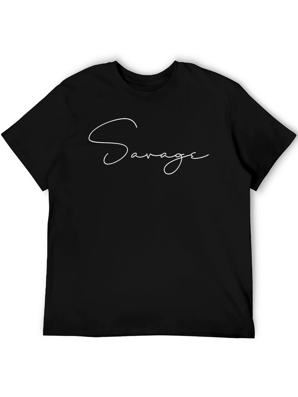 Savage Script Tee - Classic Black
