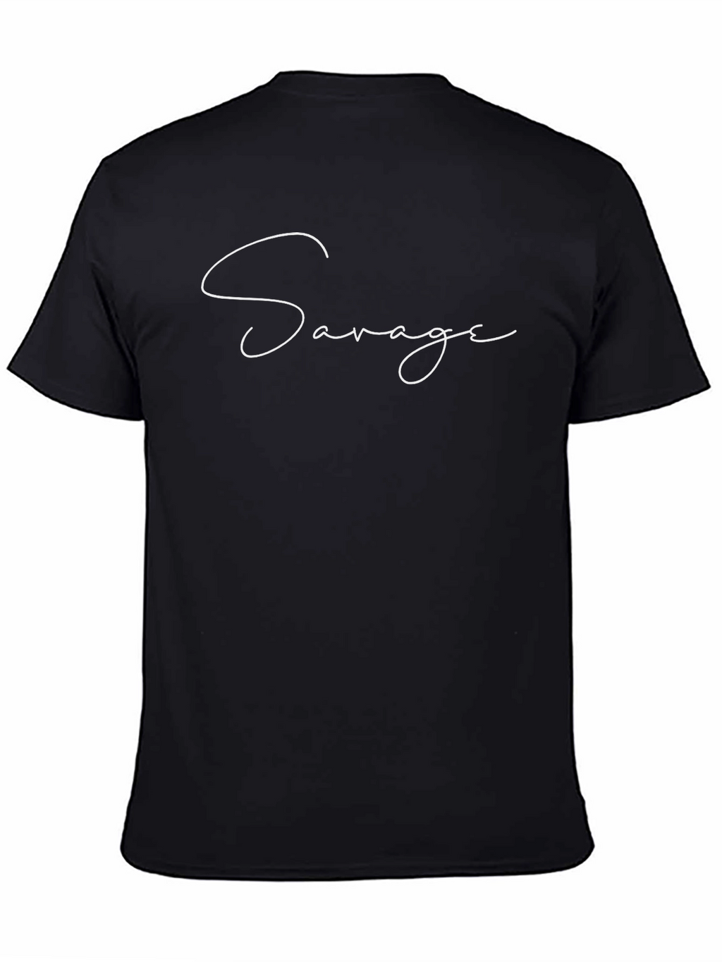 Savage Script Tee - Classic Black