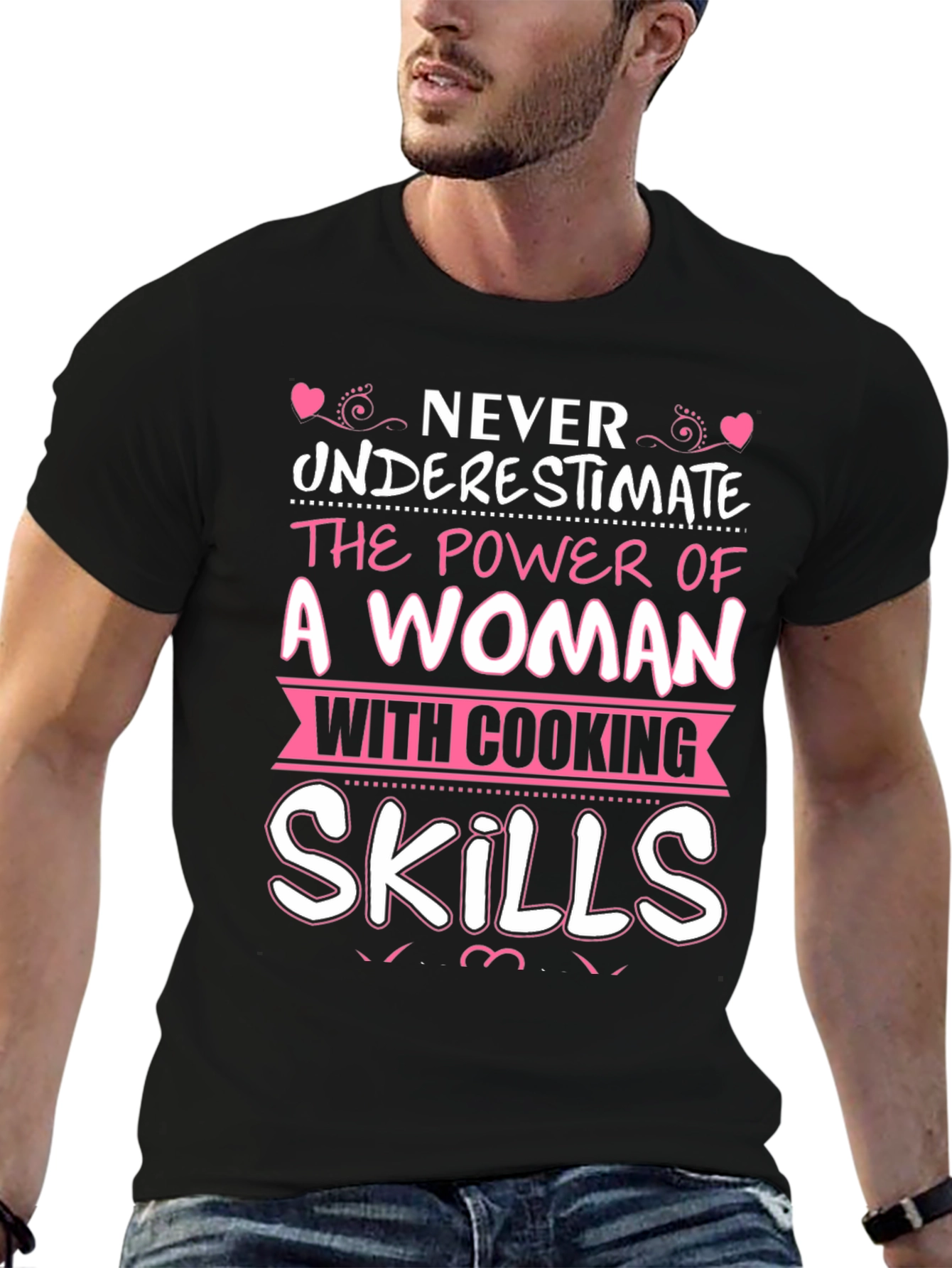 Never Underestimate Woman Cooking Skills T-Shirt