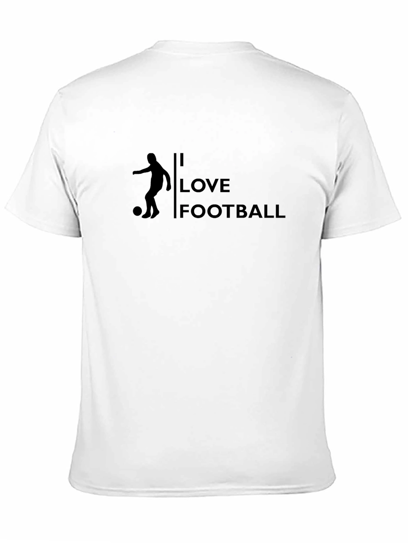 I Love Football Graphic Tee - Black