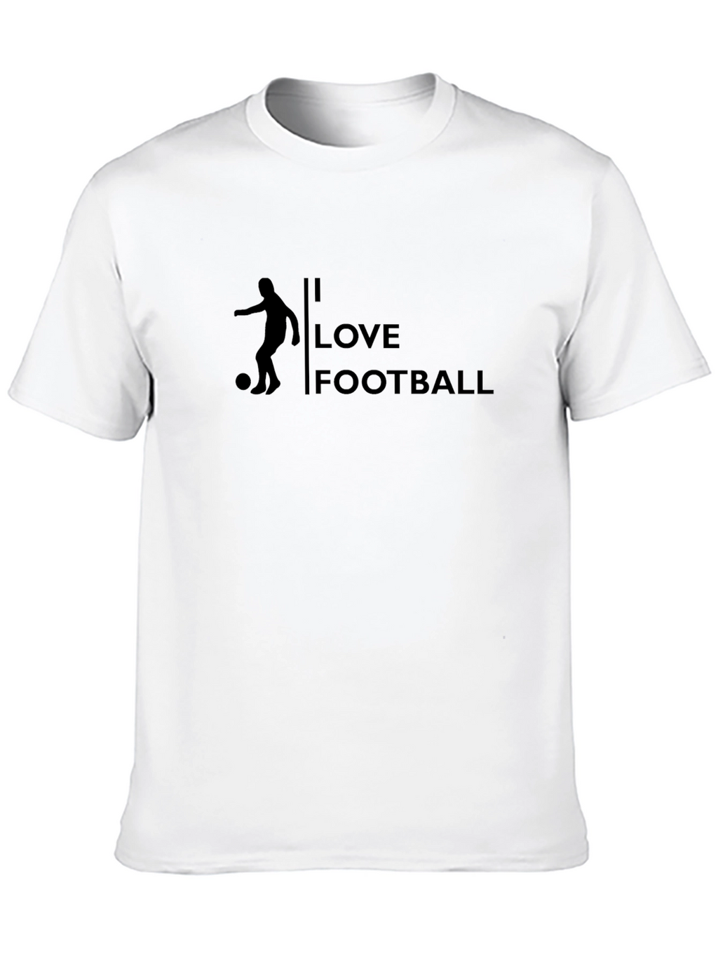 I Love Football Graphic Tee - Black