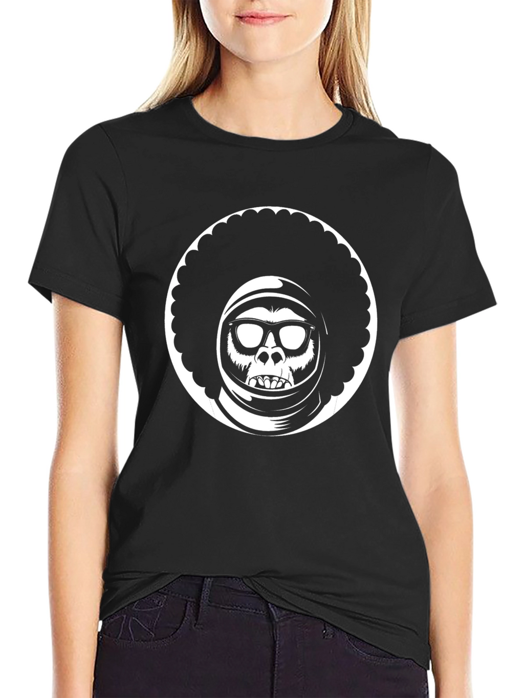 Astro Ape Black T-Shirt - Unique Graphic Tee
