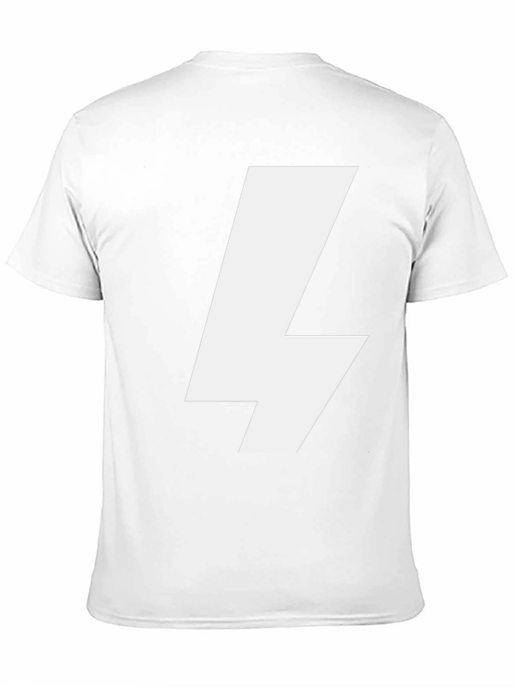 Bold Lightning Bolt Graphic Tee - Black