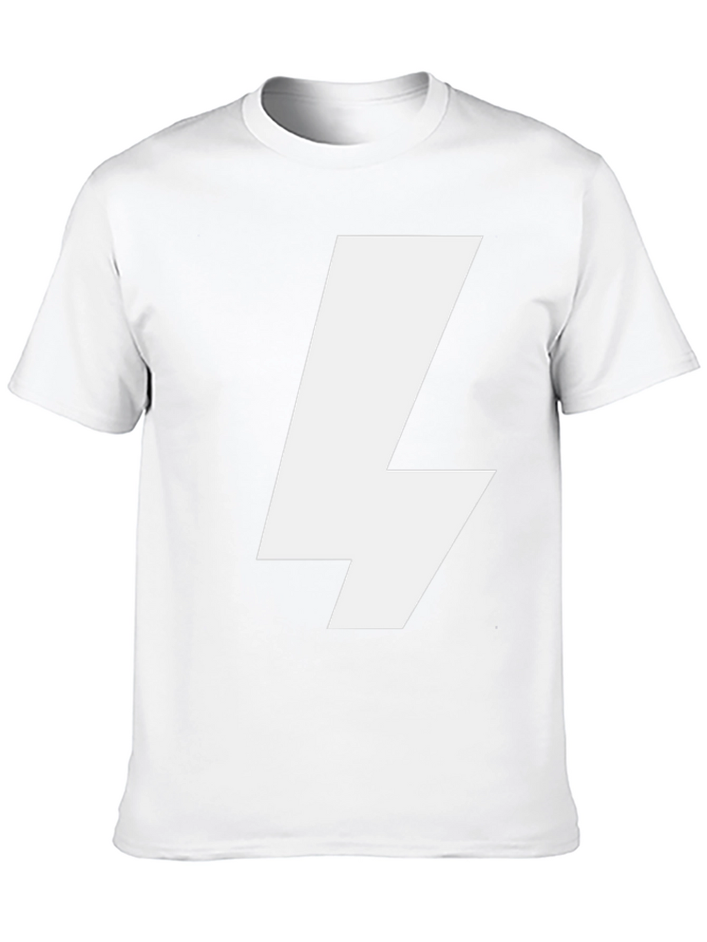 Bold Lightning Bolt Graphic Tee - Black