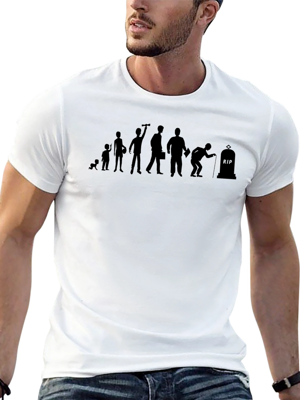 Evolution of Man Funny T-Shirt