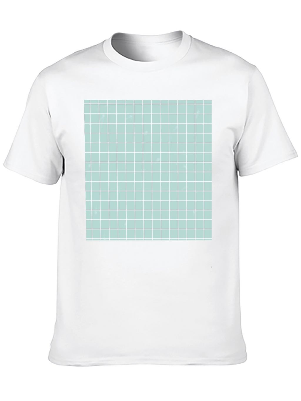 Grid Pattern T-Shirt - Modern Graphic Tee