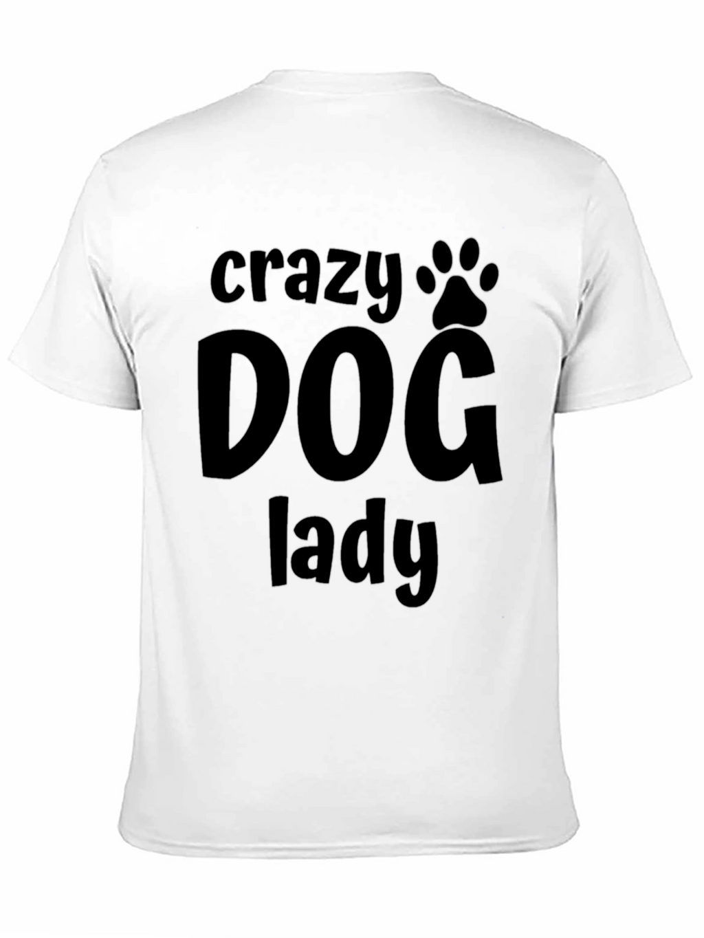 Crazy Dog Lady Graphic Tee - Black