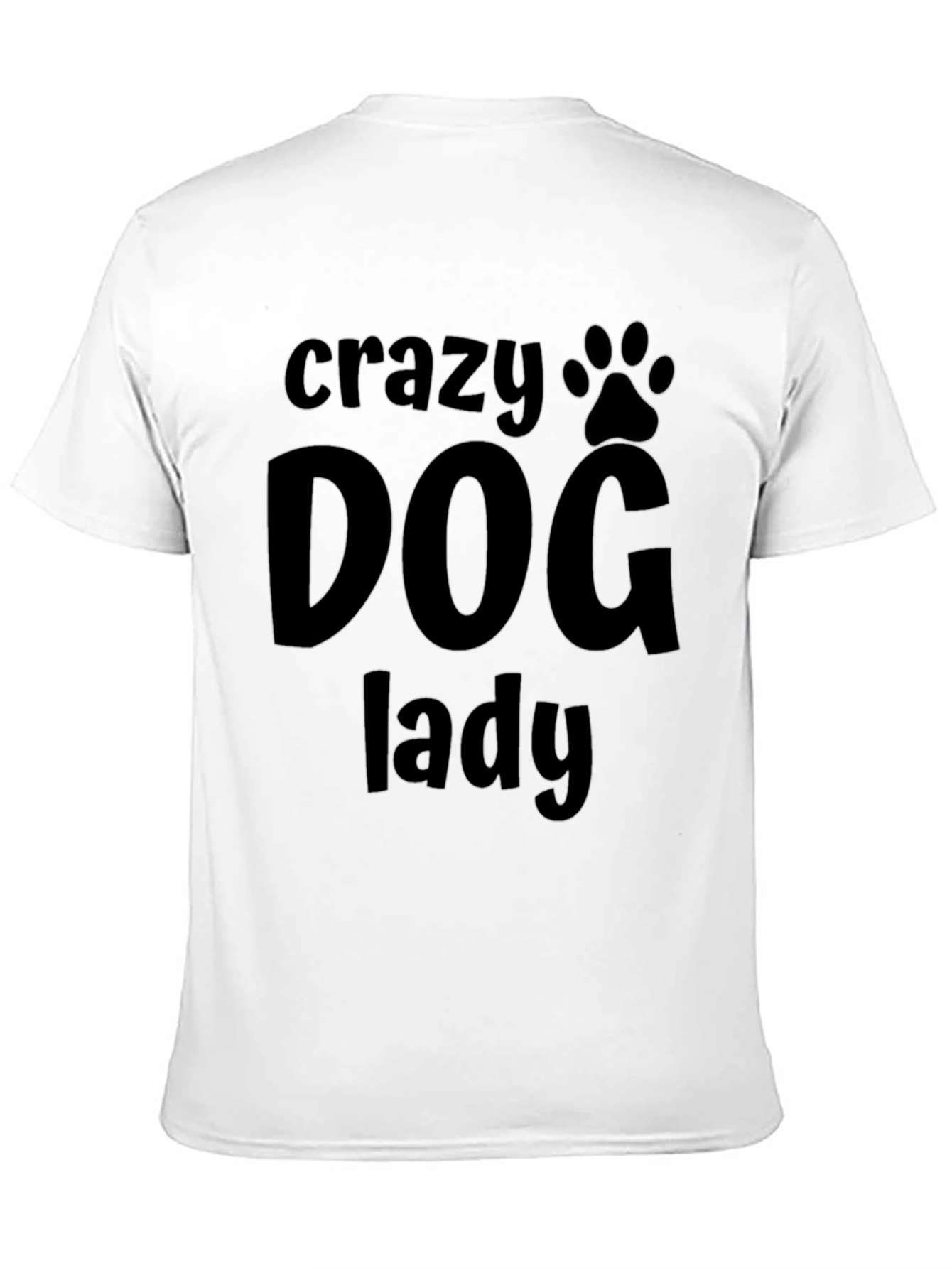 Crazy Dog Lady Graphic Tee - Black