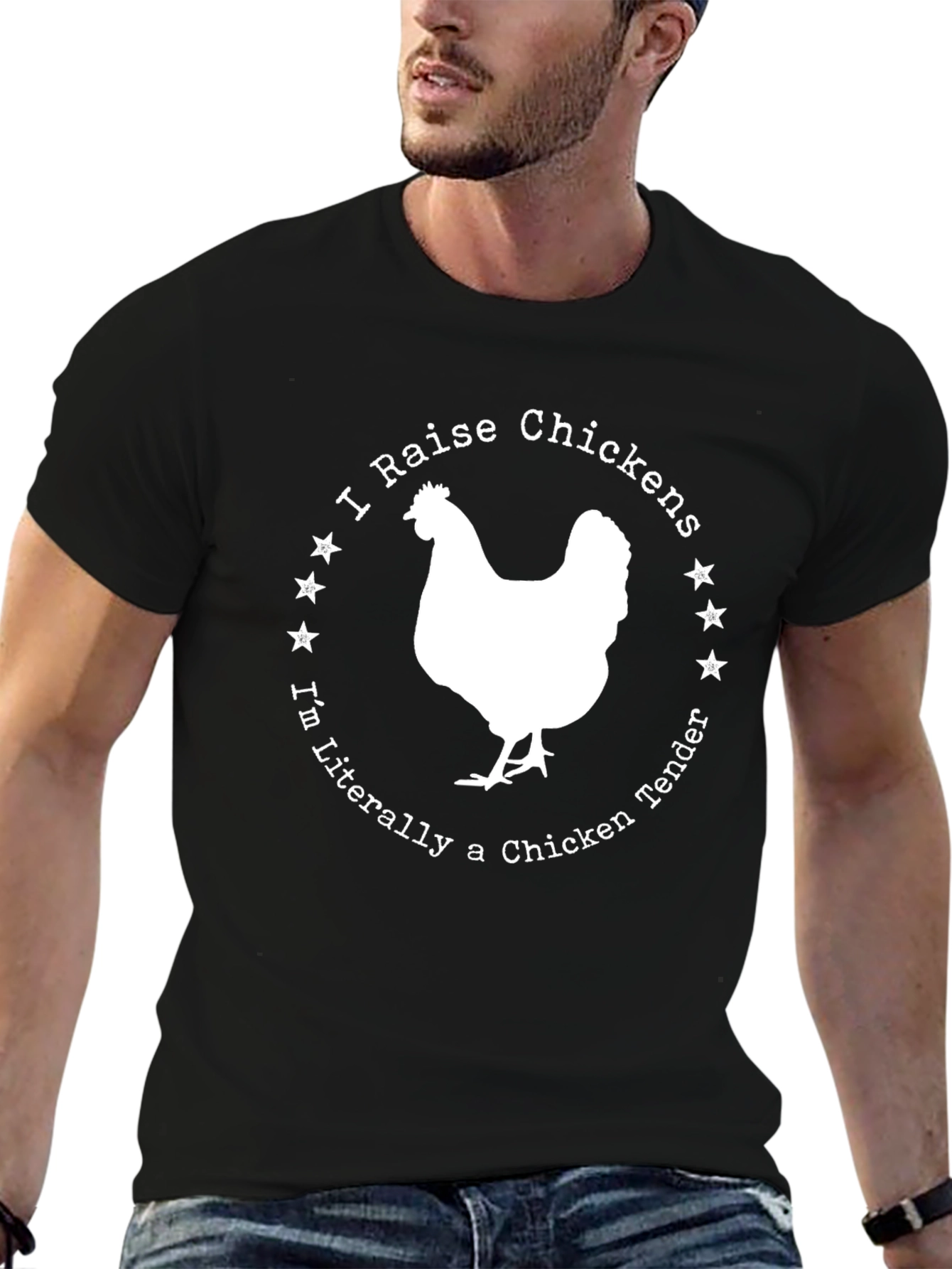 I Raise Chickens T-Shirt - Chicken Tender Funny Tee