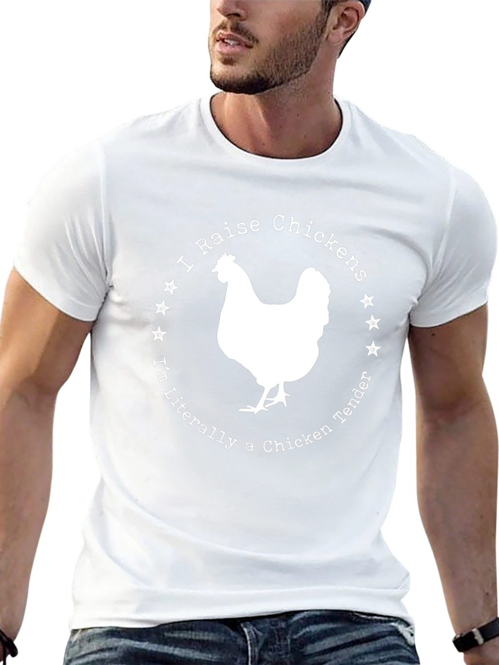 I Raise Chickens T-Shirt - Chicken Tender Funny Tee
