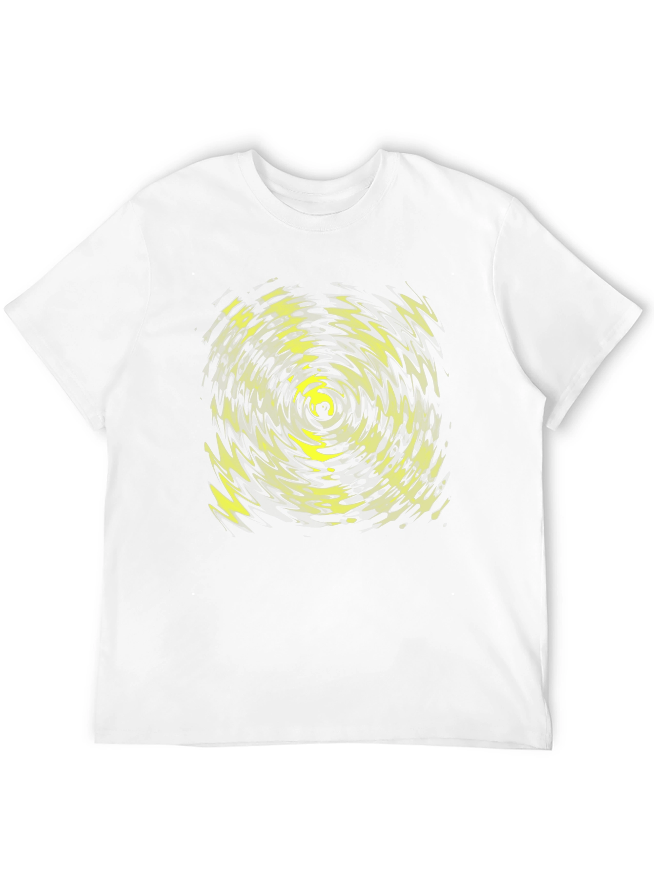 Abstract Vortex Graphic Tee - Black