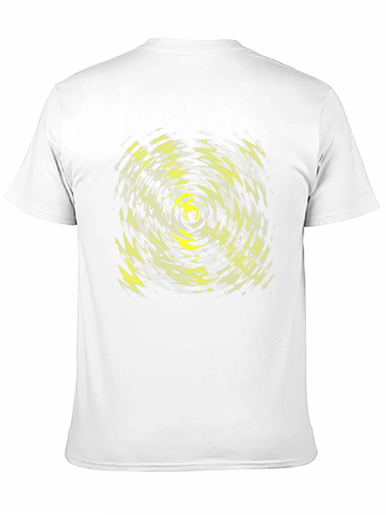 Abstract Vortex Graphic Tee - Black