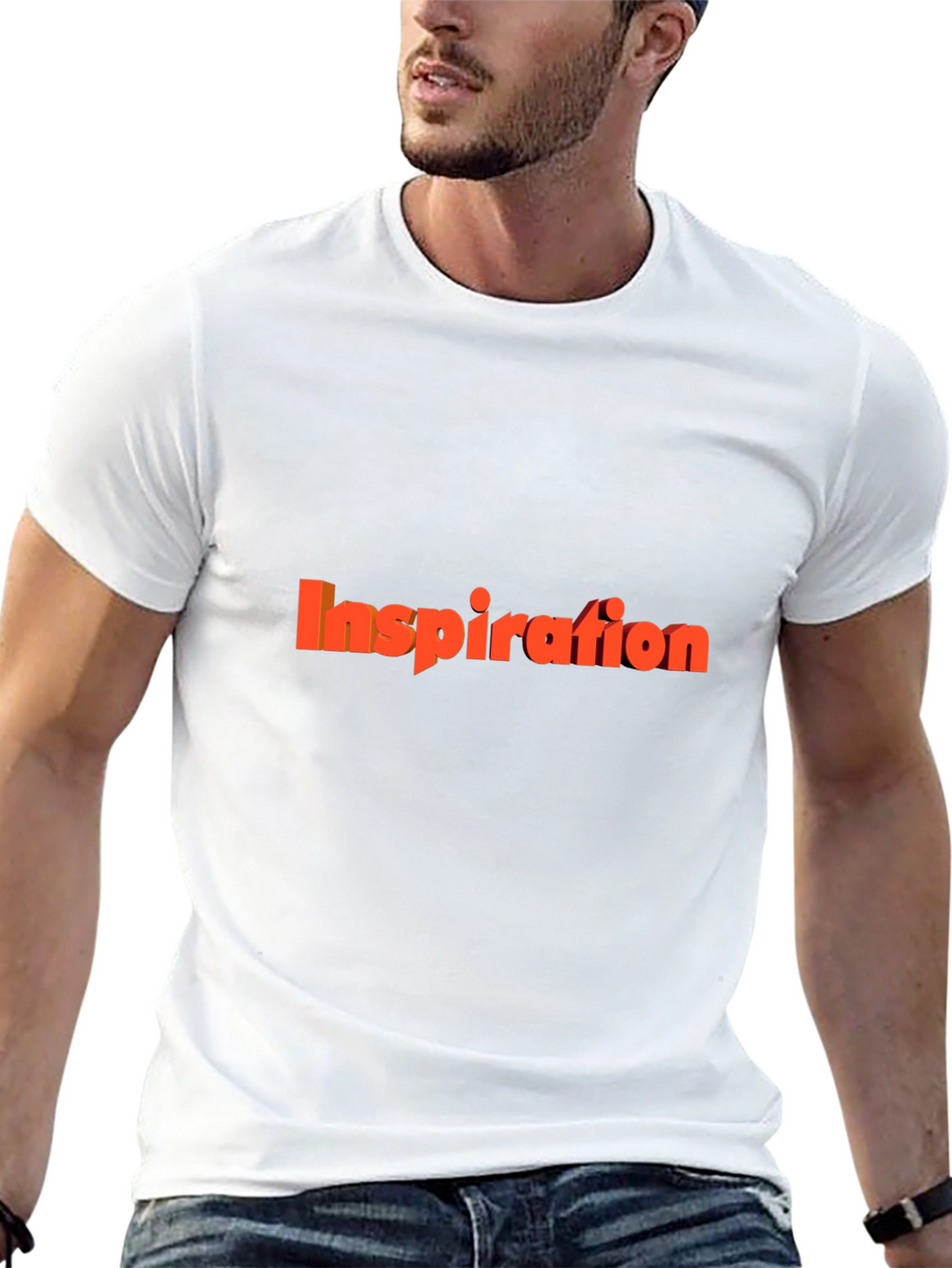 Inspiration Graphic Tee - Black Cotton T-Shirt