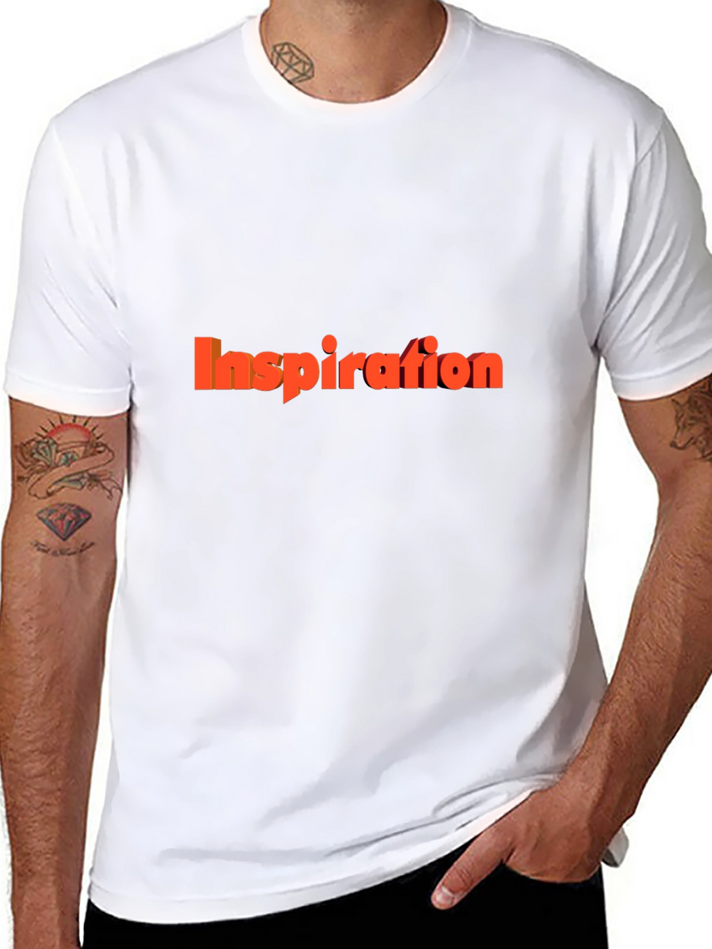 Inspiration Graphic Tee - Black Cotton T-Shirt