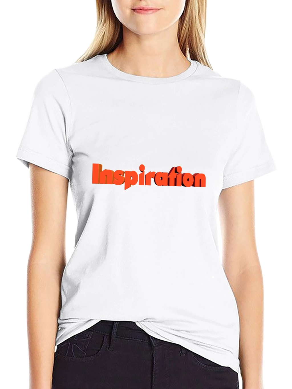 Inspiration Graphic Tee - Black Cotton T-Shirt