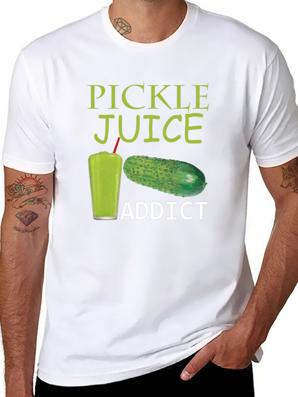 Pickle Juice Addict Graphic T-Shirt