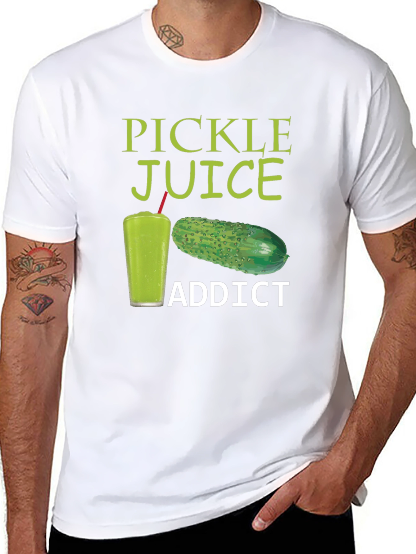 Pickle Juice Addict Graphic T-Shirt