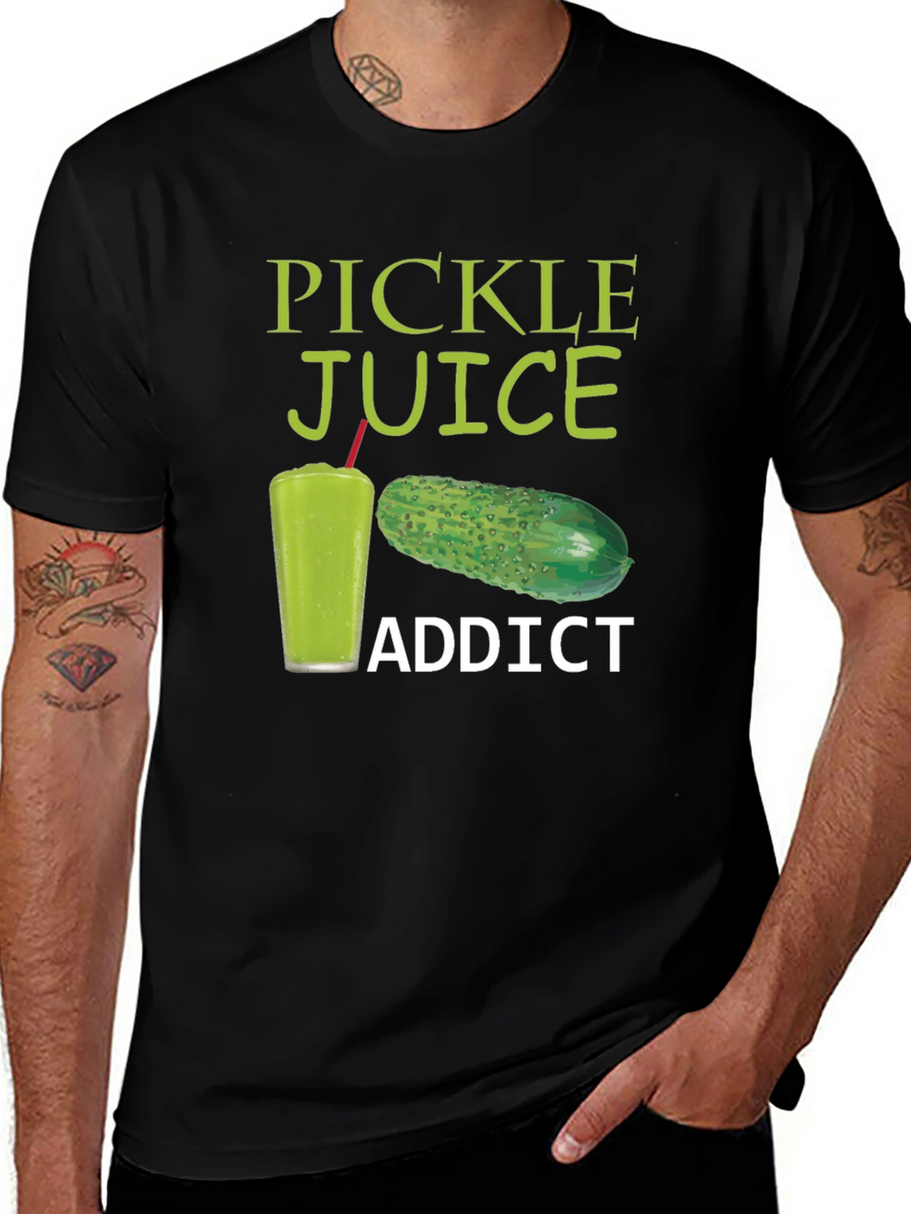 Pickle Juice Addict Graphic T-Shirt