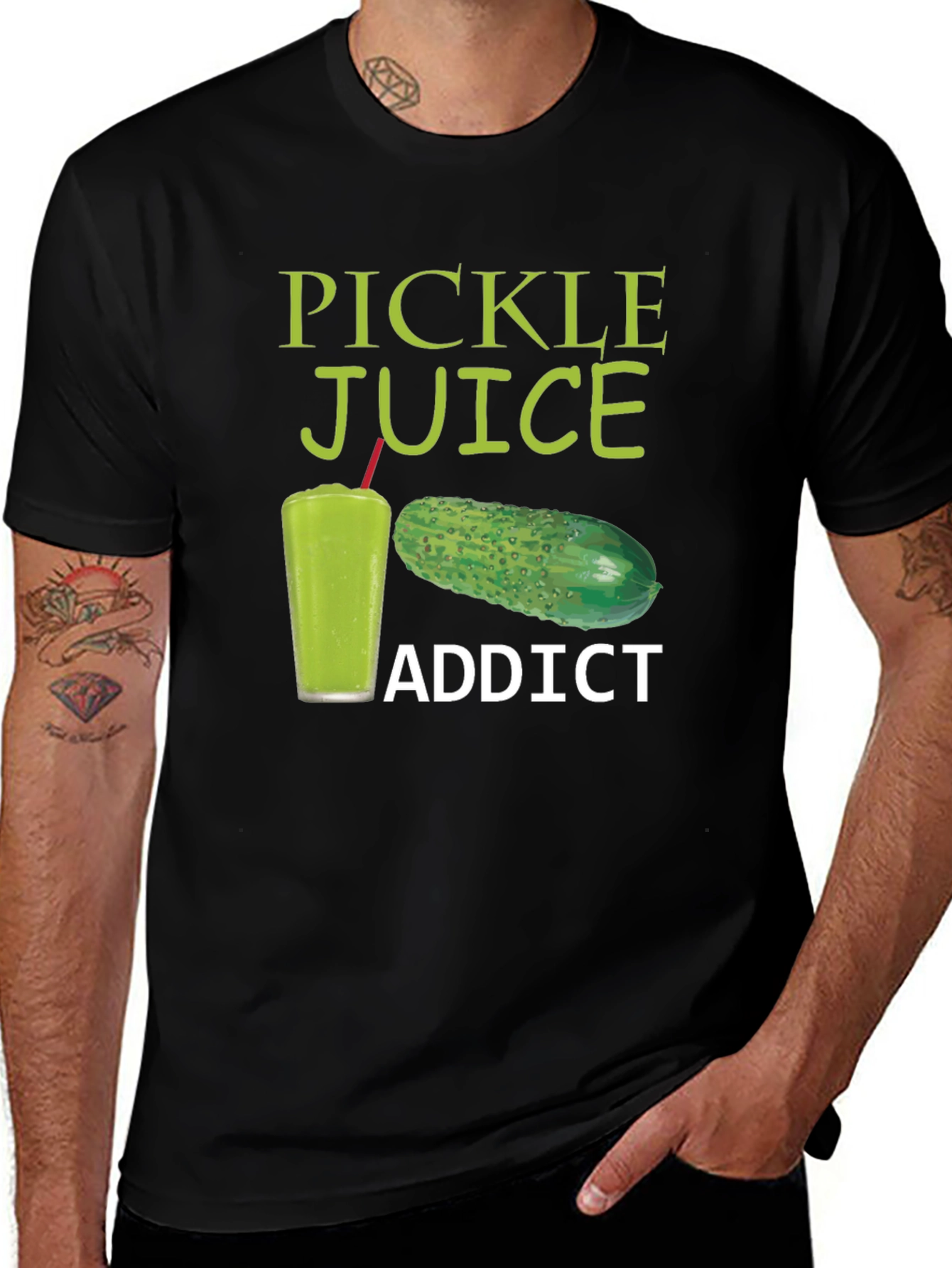 Pickle Juice Addict Graphic T-Shirt