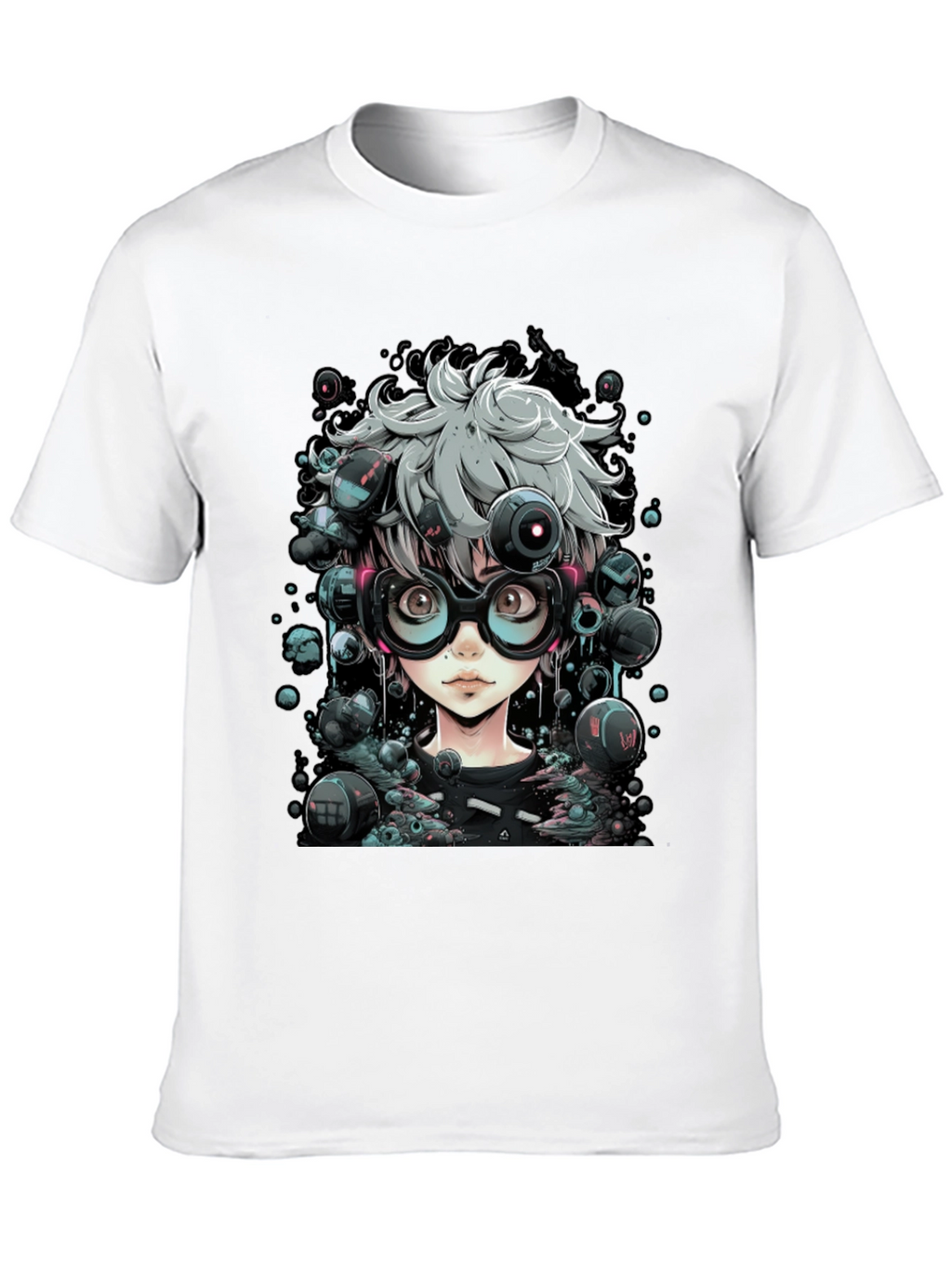 Cyberpunk Anime T-Shirt - Edgy Futuristic Style