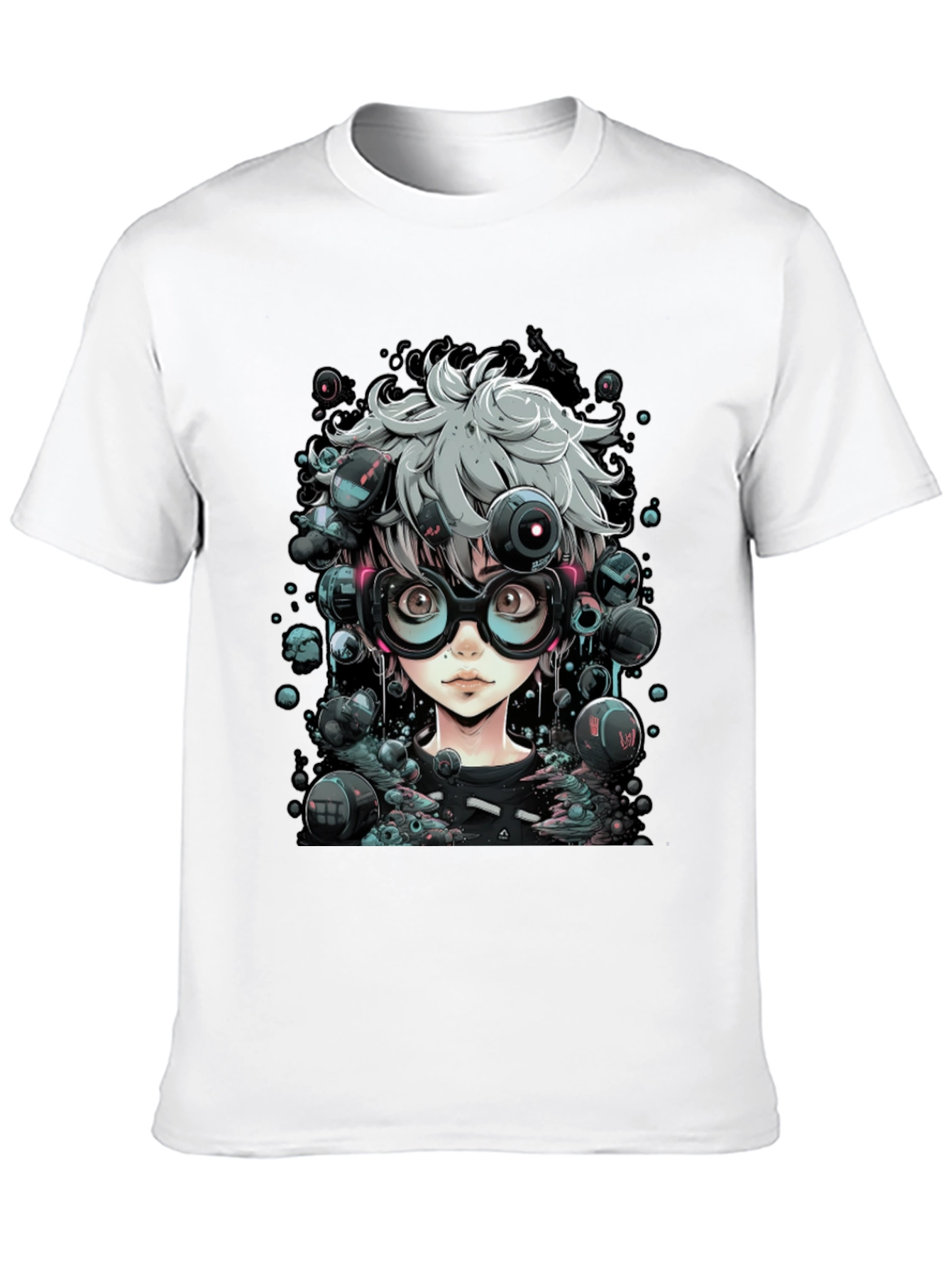 Cyberpunk Anime T-Shirt - Edgy Futuristic Style