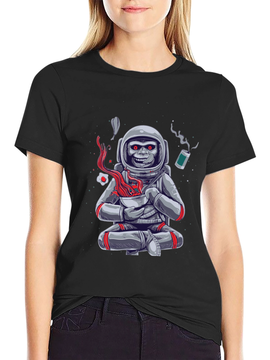 Astronaut Monkey Ramen T-Shirt