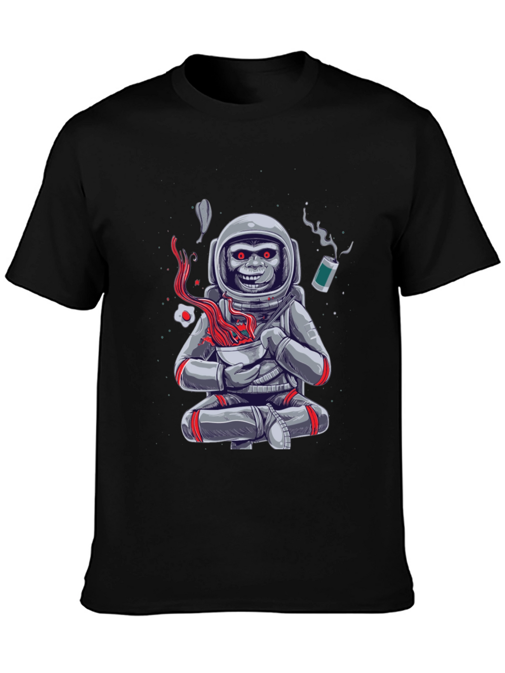 Astronaut Monkey Ramen T-Shirt