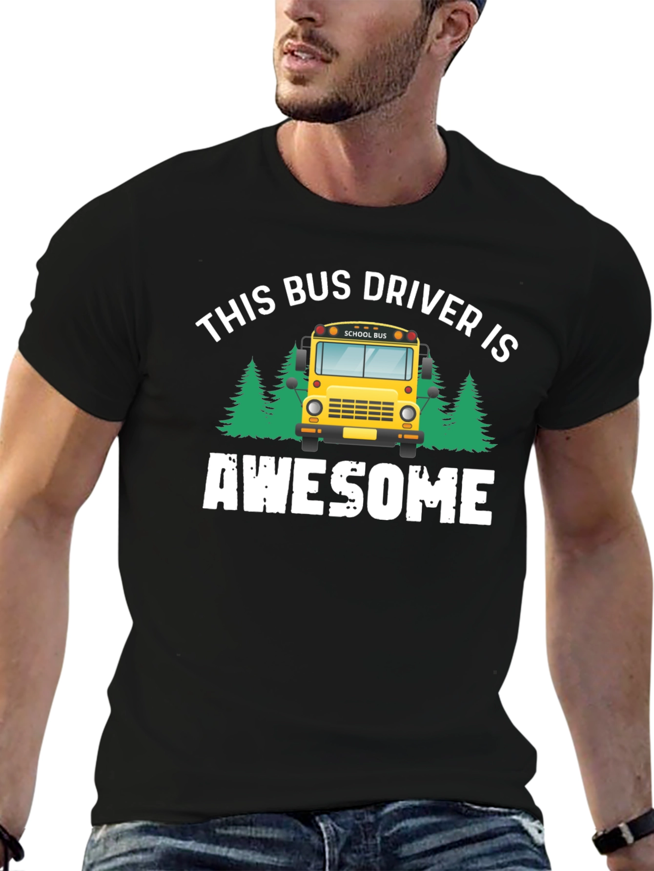 Awesome Bus Driver Graphic T-Shirt