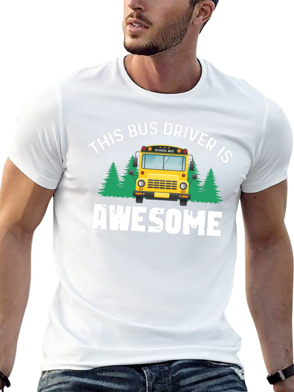 Awesome Bus Driver Graphic T-Shirt