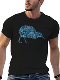 Kiwi Bird Graphic Tee - Unique Tribal Art Print