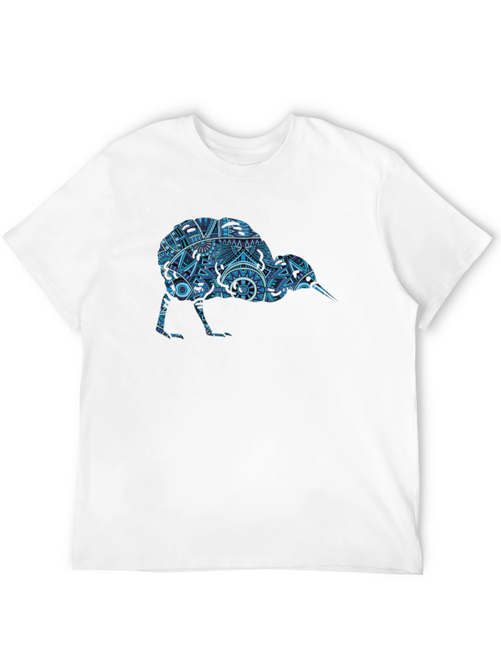 Kiwi Bird Graphic Tee - Unique Tribal Art Print