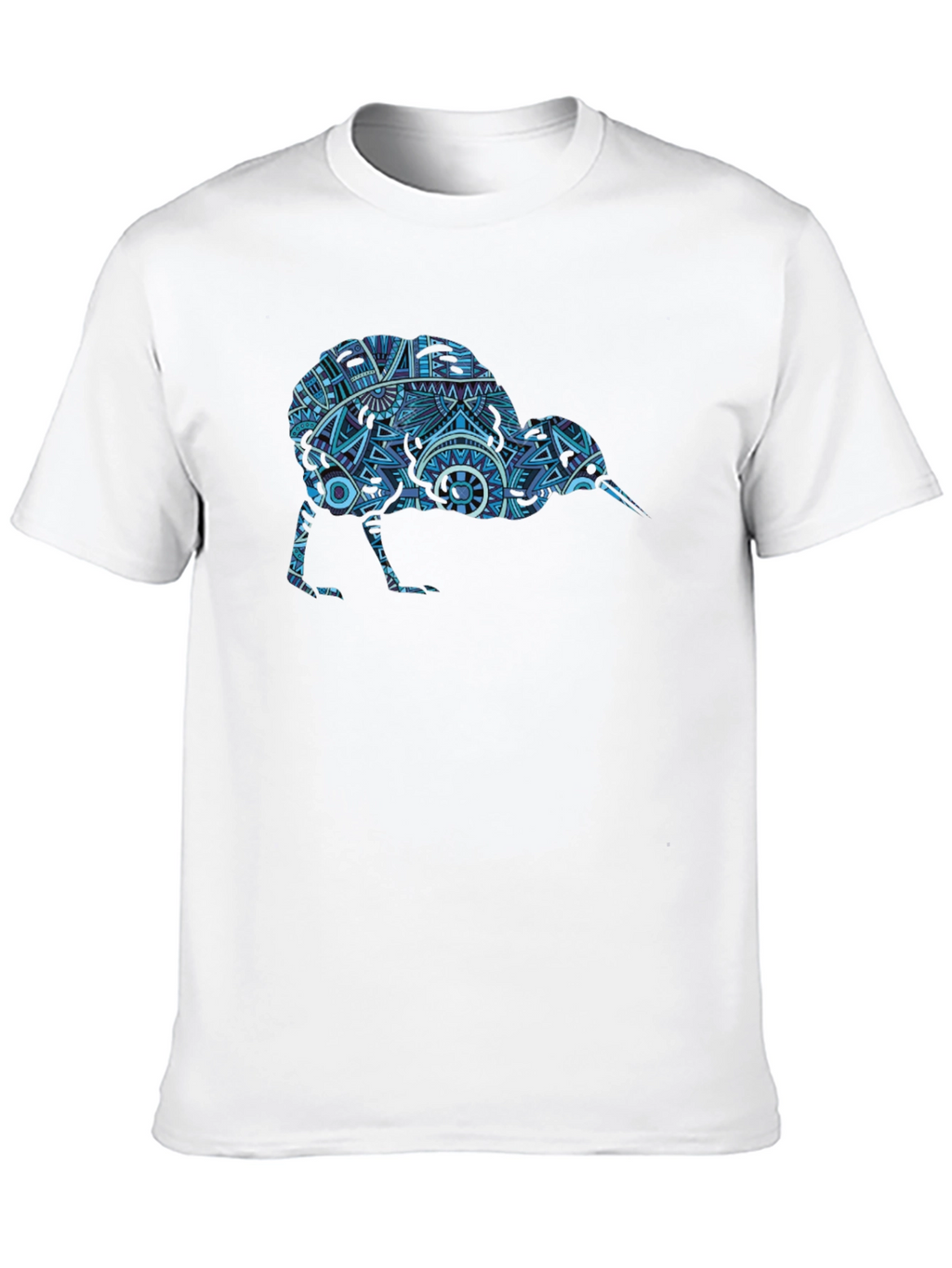Kiwi Bird Graphic Tee - Unique Tribal Art Print