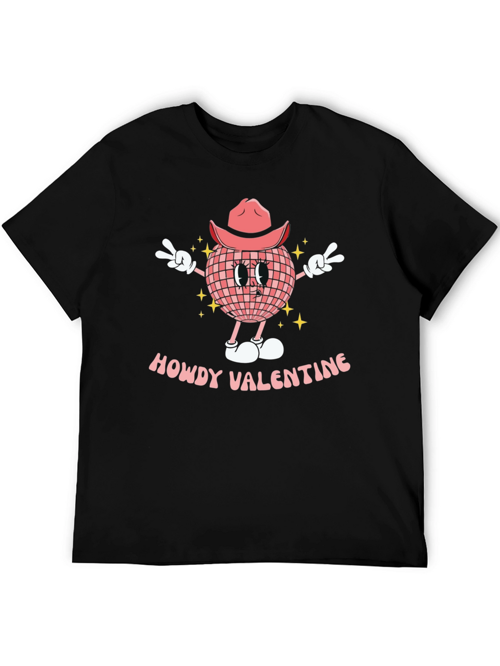 Howdy Valentine T-Shirt Disco Ball Cowgirl Tee