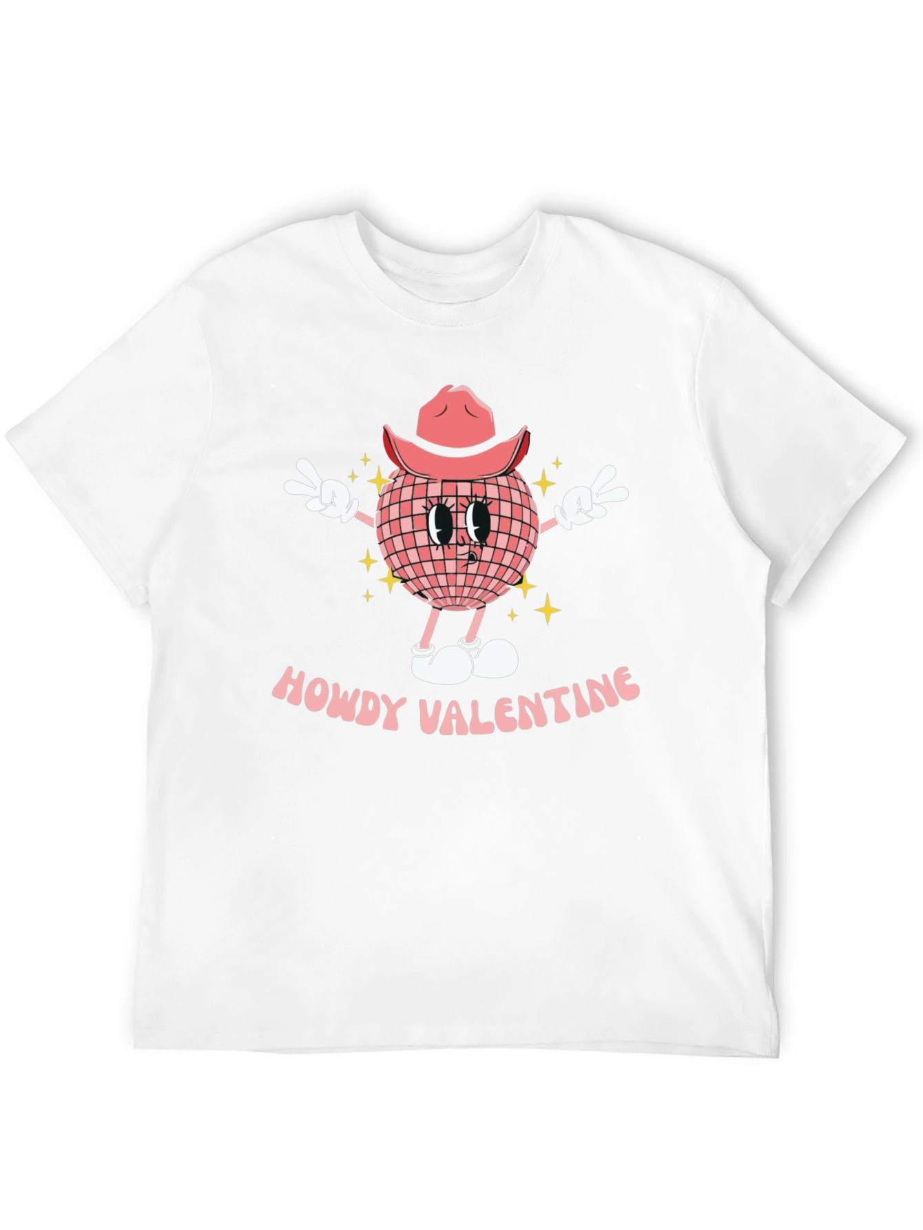 Howdy Valentine T-Shirt Disco Ball Cowgirl Tee