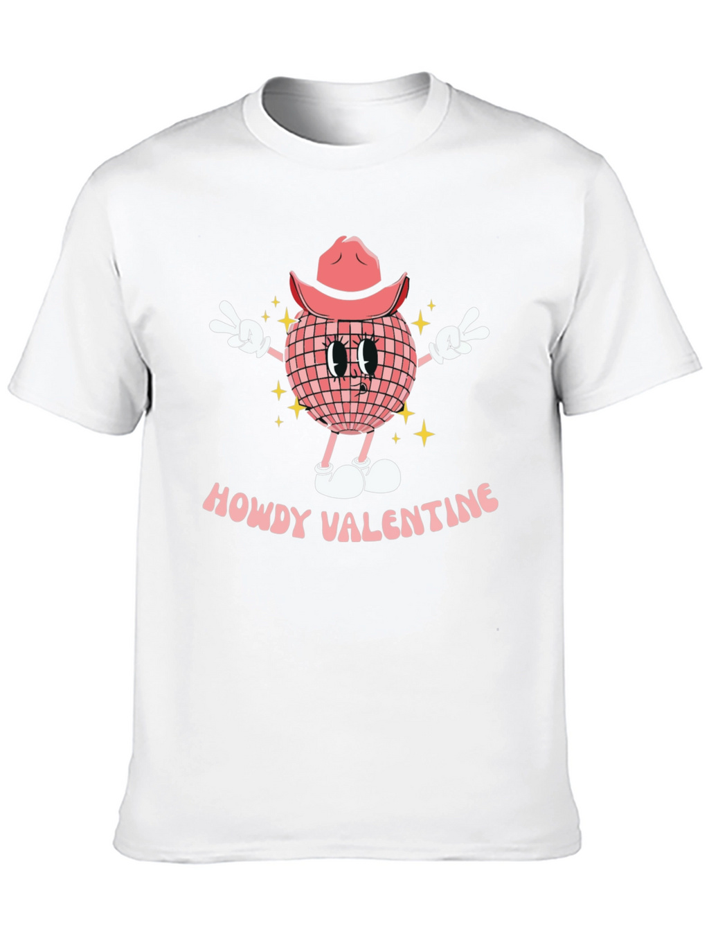 Howdy Valentine T-Shirt Disco Ball Cowgirl Tee
