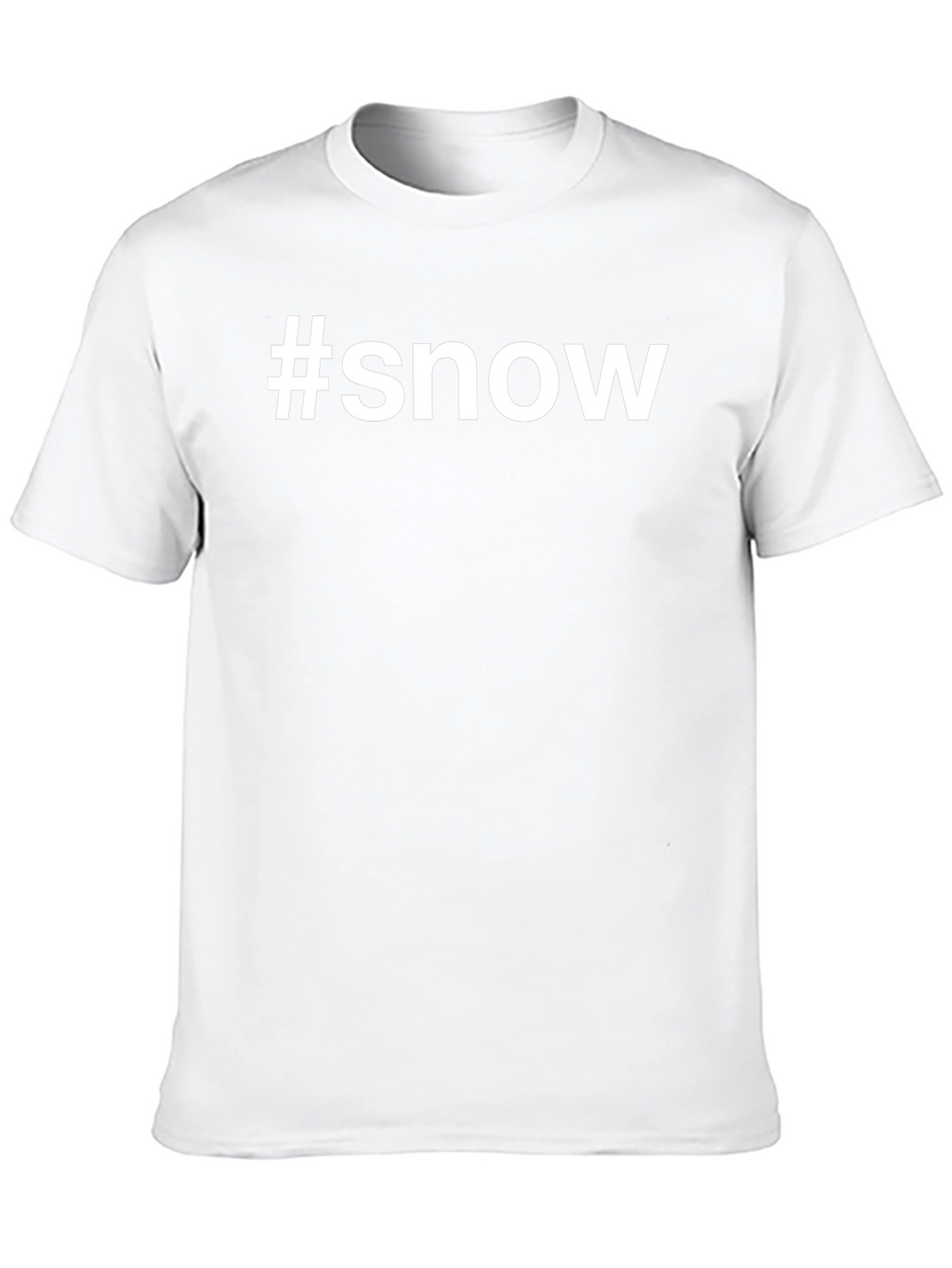 #snow Graphic Tee - Black Cotton T-Shirt