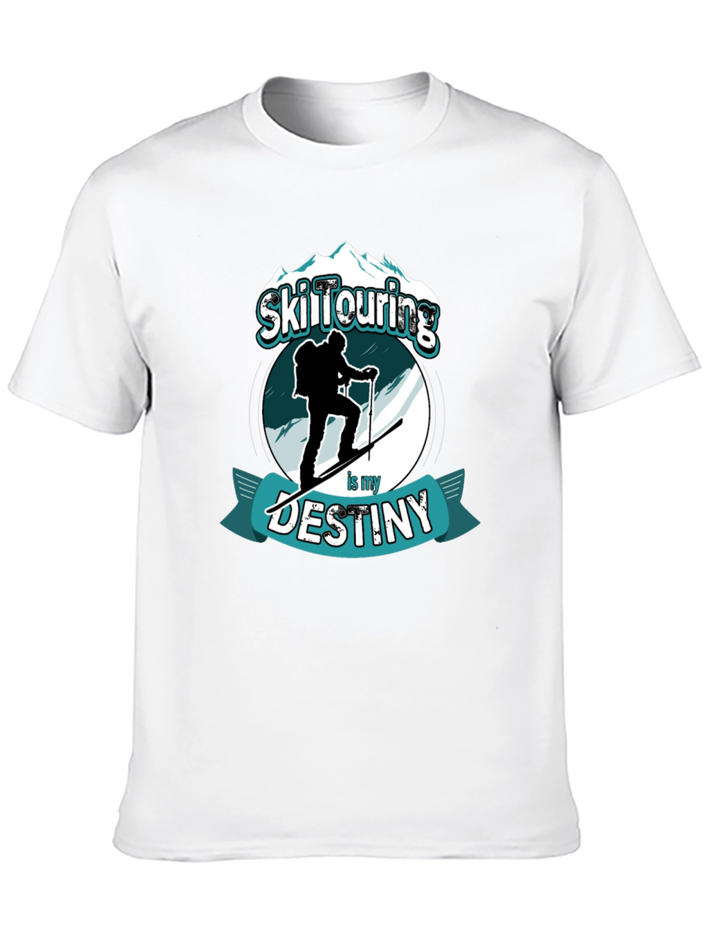 Ski Touring Destiny T-Shirt Black Graphic Tee