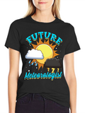 Future Meteorologist Black T-Shirt