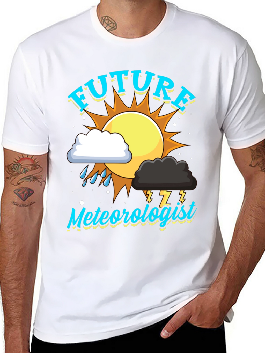 Future Meteorologist Black T-Shirt