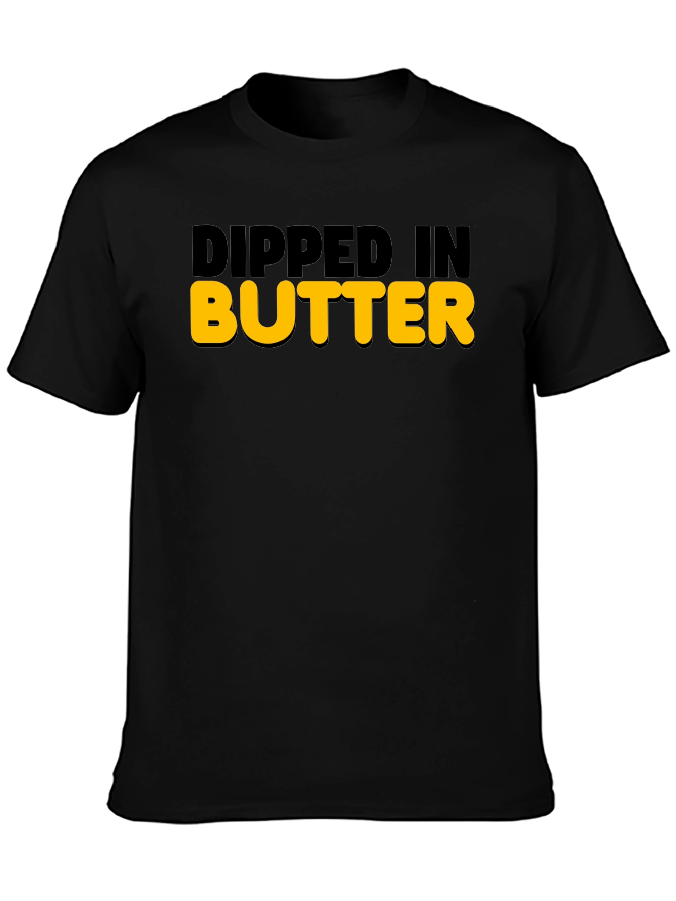 Dipped In Butter Graphic Tee - Mens Novelty Shirt