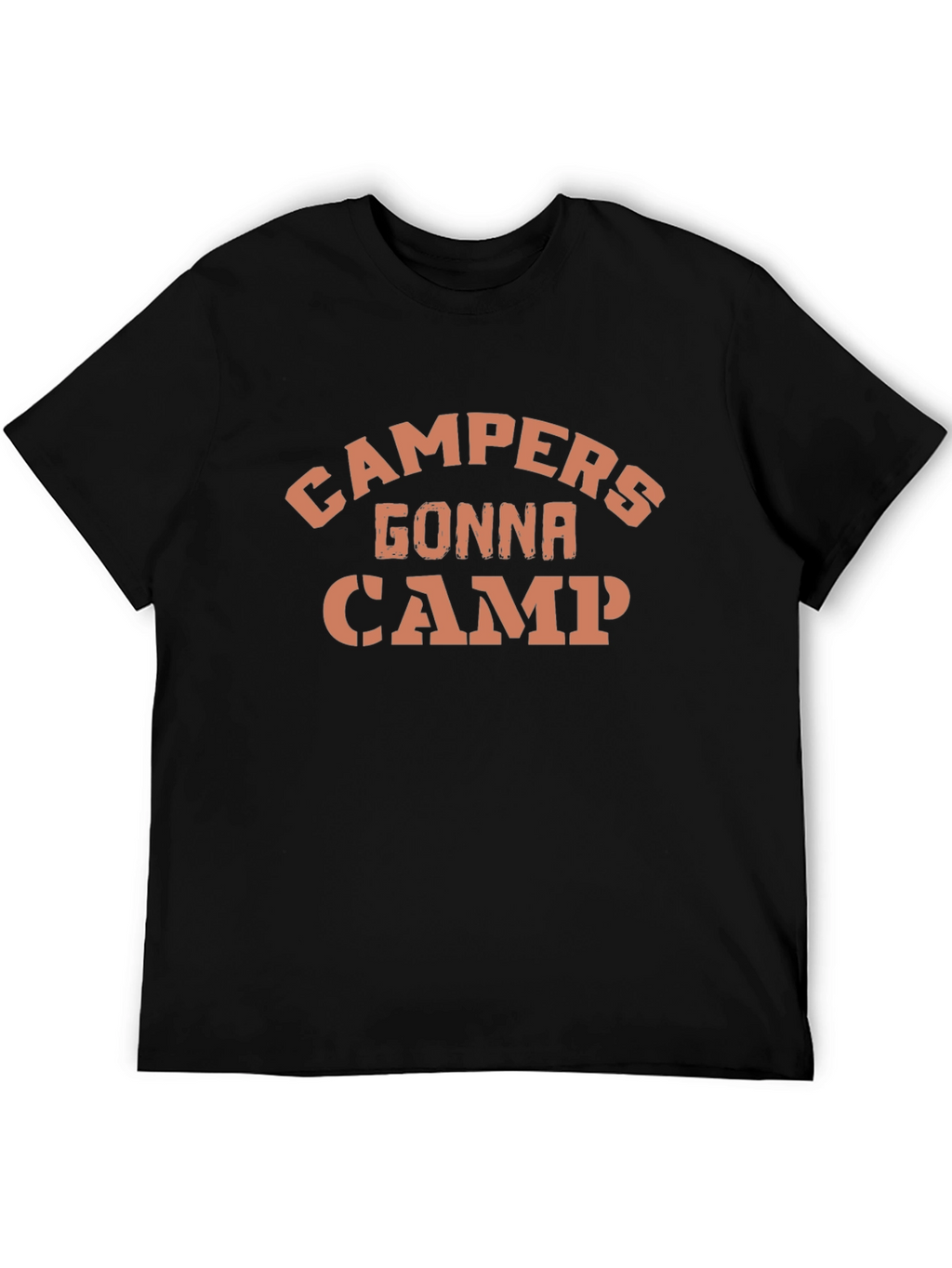 Campers Gonna Camp Black Graphic Tee