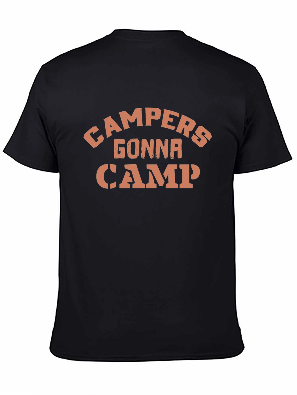 Campers Gonna Camp Black Graphic Tee