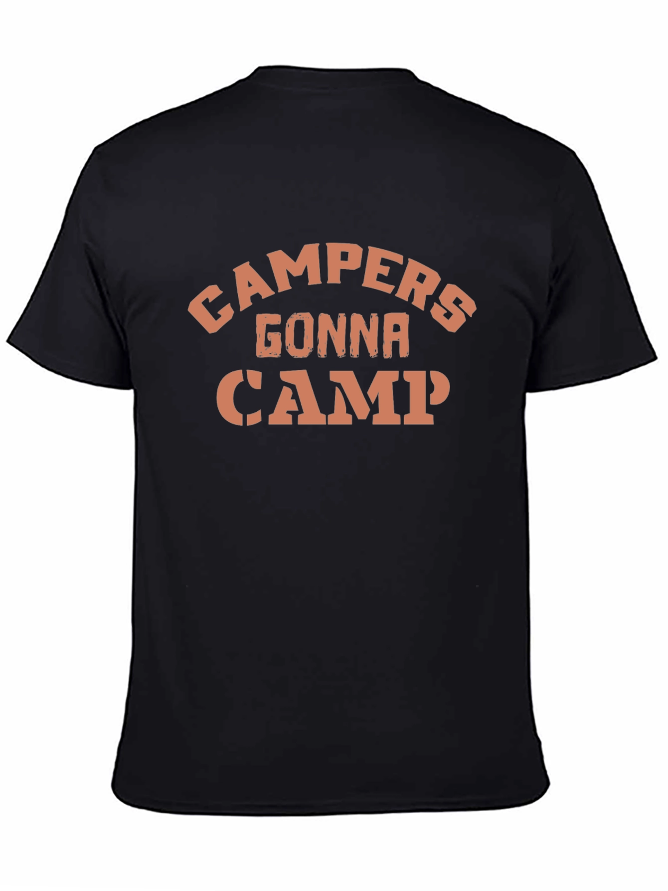 Campers Gonna Camp Black Graphic Tee