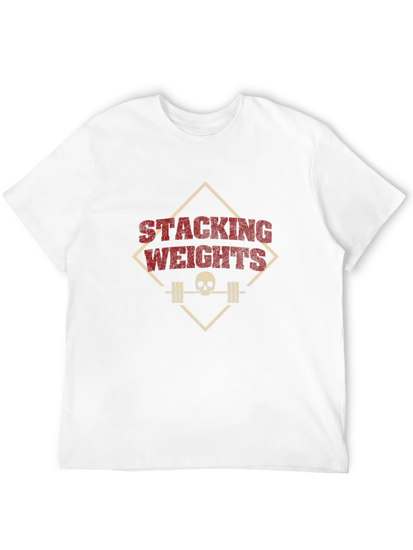 Stacking Weights Skull Graphic Tee - Black