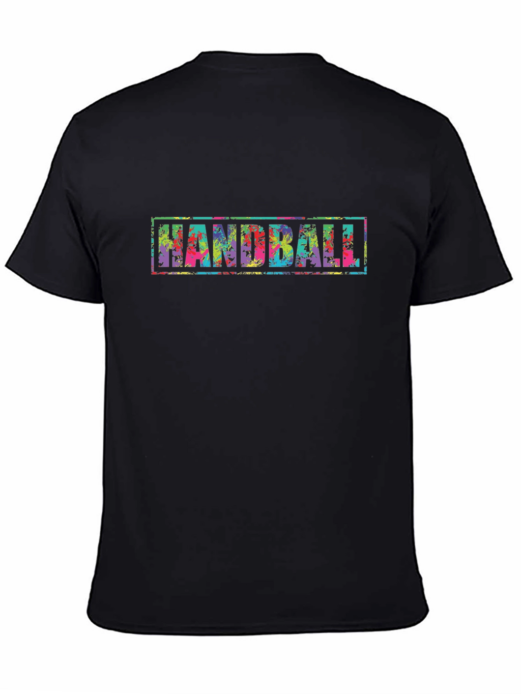 Handball Graphic Black T-Shirt